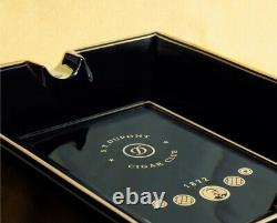 S. T. Dupont 006407 Cigar Club Ashtray Black & Gold New Limited Edition