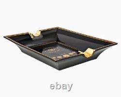 S. T. Dupont 006407 Cigar Club Ashtray Black & Gold New Limited Edition