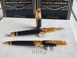 S. T. Dupont 1998 Limited Edition Nuevo Mundo Fountain Pen & Ballpoint Pen Set