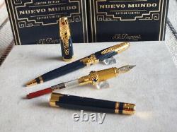 S. T. Dupont 1998 Limited Edition Nuevo Mundo Fountain Pen & Ballpoint Pen Set