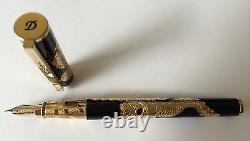 S. T. Dupont 2012 Limited Edition Dragon Large Fountain Pen, Item # 141855, NIB
