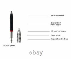 S. T. Dupont 255680 Grand Prix Limited Edition Streamline Fountain Pen Set