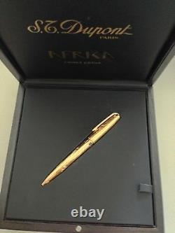 S. T. Dupont AFRIKA Kuli/Ballpoint GOLD/ONYX Limited Edition 2001 NEU