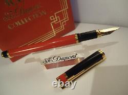 S. T. Dupont ART DECO Fountain Pen 1996 Limited Edition Lacquer Cased