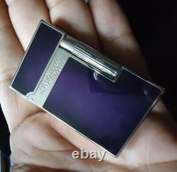 S. T. Dupont ATELIER L2 Lighter Purple Chinese Lacquer Limited Edition