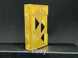 S. T. Dupont Africa Big Line 2 Limited Edition Lighter With Leather Pouch Works