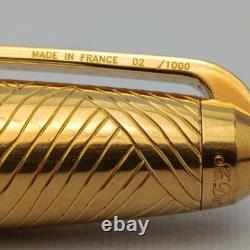 S. T. Dupont Africa Limited Edition Fountain Pen 18K M Nib Excellent Rare
