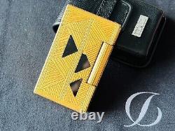 S. T. Dupont Africa Line 2 Limited Edition Lighter With Leather Pouch Works Great