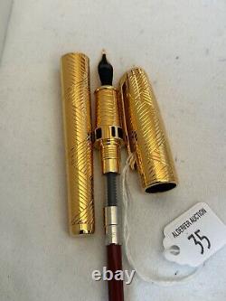 S. T Dupont Afrika/Africa Limited Edition 1000 Fountain Pen, 18K M Nib-Mint