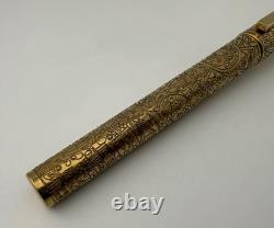 S. T. Dupont Apocalypse Limited Edition Gold Plated Rollerball Pen