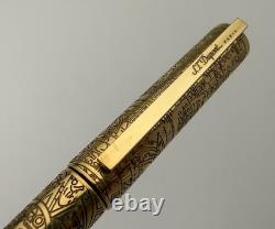 S. T. Dupont Apocalypse Limited Edition Gold Plated Rollerball Pen