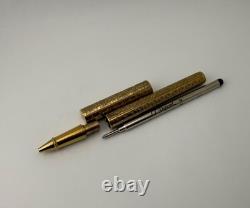 S. T. Dupont Apocalypse Limited Edition Gold Plated Rollerball Pen
