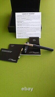 S. T. Dupont Armors Of Tomorrow Elysee Fountain Pen, 410693 Limited Edition Rare