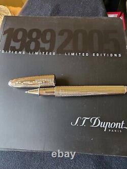 S. T Dupont Ballpoint Pen Olympio 24 Diamonds Drop Limited Edition 259/1952