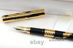 S. T Dupont Black Teatro Limited Edition Fountain Pen C. 1997 Floor Model