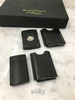 S. T. Dupont Blacklight Limited Edition lighter and cutter in box