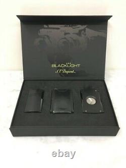 S. T. Dupont Blacklight Limited Edition lighter and cutter in box