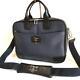 S. T. Dupont Carbon Leather 2-way Business Bag Tricolor A4 Excellent+/n25