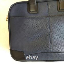 S. T. Dupont Carbon Leather 2-Way Business Bag Tricolor A4 Excellent+/N25