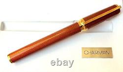 S. T. Dupont Chairman Limited Edition Amber Montparnasse FP withBox, NOS (CM3757)