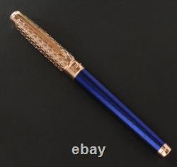 S. T. Dupont Dragon Fountain Pen Guilloche Engraving Limited Edition 7362MT