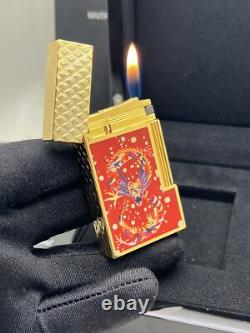 S. T. Dupont Flying Dragon Limited Edition Gold Plated Lighter C16527