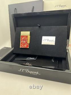 S. T. Dupont Flying Dragon Limited Edition Gold Plated Lighter C16527