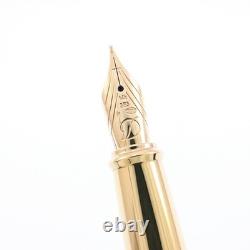S. T. Dupont Fountain Pen Limited Edition Bogey Collection Yellow Gold Finish M