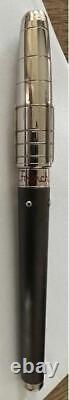 S. T. Dupont Fountain Pen Limited Edition model 2007 French Line silver black used