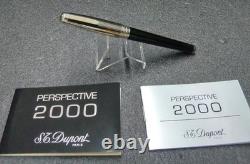 S. T. Dupont Fountain Pen PERSPECTIVE 2000 Nib 18K 750 M Millennium Limited