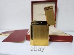 S. T. Dupont Gatsby Gold Limited Edition Lighter Used Collection Damaged