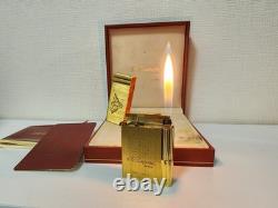 S. T. Dupont Gatsby Gold Limited Edition Lighter Used Collection Damaged