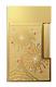 S. T. Dupont Gold Firework Line 2 Perfect Ping Haute Lighter, C16450, New In Box