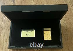 S. T. Dupont Gold Firework Line 2 Perfect Ping Haute Lighter, C16450, New In Box