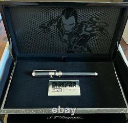 S. T. Dupont Iron Man Tony Stark Marvel Limited Edition Pen Blue Honeycomb RARE