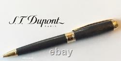 S. T. Dupont James Bond 007 Black & Gold Ballpoint Pen, 415048, New In Box