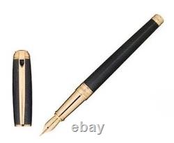 S. T. Dupont James Bond 007 Black & Gold Fountain Pen, ST410048, New In Box