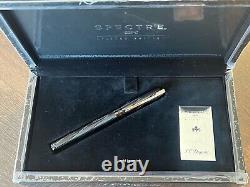 S. T. Dupont James Bond Spectre 007 Black PVD Fountain Pen, 141034, New In Box