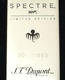 S. T. Dupont James Bond Spectre Limited Edition Rollerball Pen 142033, New In Box