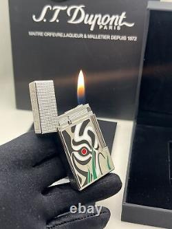 S. T. Dupont LIGNE2 Art of the Tiger's Eye Limited Edition Butane Lighter No Fuel