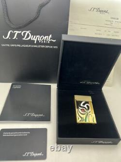 S. T. Dupont LIGNE2 Art of the Tiger's Eye Limited Edition Butane Lighter No Fuel