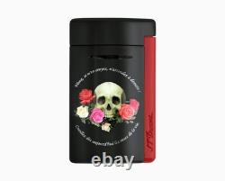 S. T. Dupont Lighter Minijet Memento Mori Black And Red Limited Edition 010894 S. T. Dupont Lighter Minijet Memento Mori Black And Red Limited Edition 010894