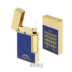 S. T. Dupont Ligne 2 Lighter Partagas blue and gold Limited Edition C16095