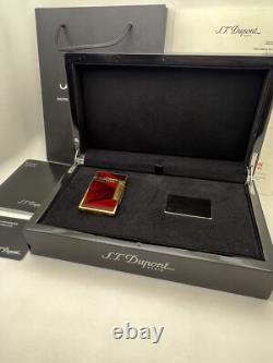 S. T. Dupont Ligne2 Gold-plated Butane Lighter Limited Edition No Fuel