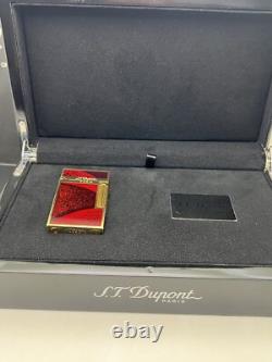 S. T. Dupont Ligne2 Gold-plated Butane Lighter Limited Edition No Fuel