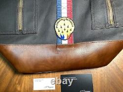 S. T. Dupont Limited Edition 191342 French Sailor Brown Canvas & Leather Beauty