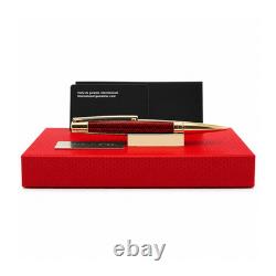 S. T. Dupont Limited Edition 405720 Iron Man Defi Red Gold Trim Ballpoint 0008