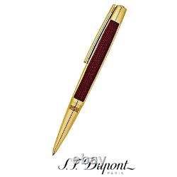 S. T. Dupont Limited Edition 405720 Iron Man Defi Red Gold Trim Ballpoint Pen