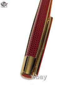 S. T. Dupont Limited Edition 405720 Iron Man Defi Red Gold Trim Ballpoint Pen