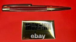 S. T. Dupont Limited Edition 405720 Iron Man Defi Red Gold Trim Ballpoint Pen 645